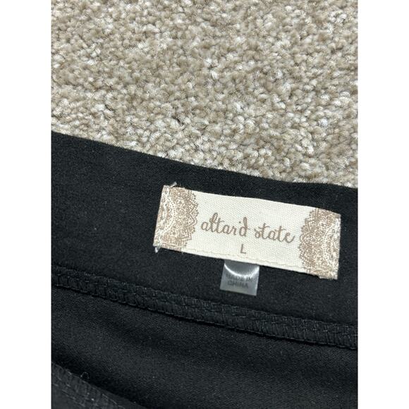 NEW Altar'd State Black Fringe Mini Skirt Size Large Nashville Country - Picture 5 of 9